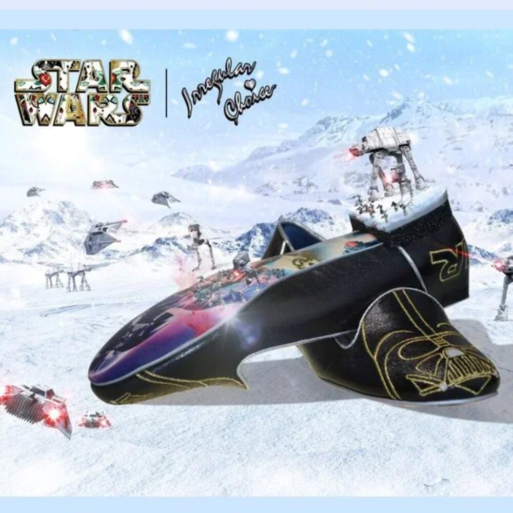 ✨ Limited Star Wars Darth Vader IRREGULAR CHOICE Women Loafers Flat Shoes NEW ✨